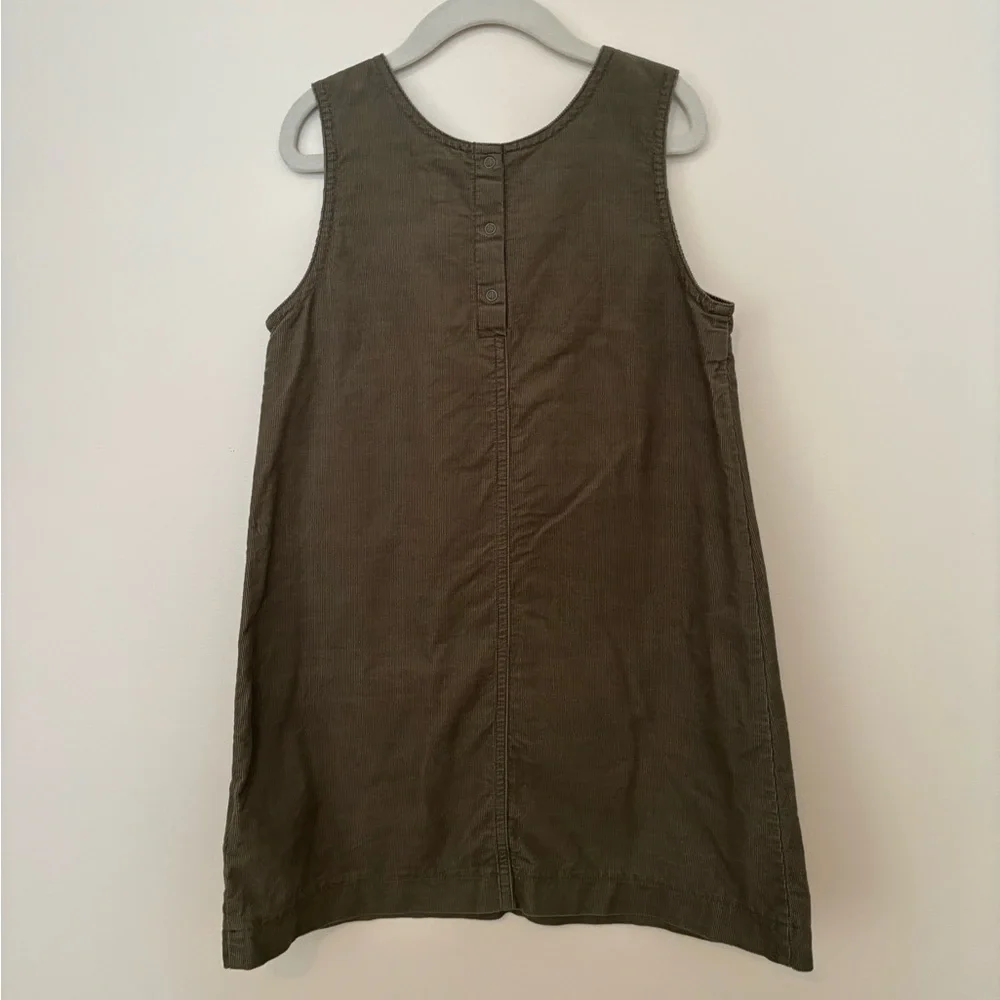 GAP Olive Green Sleeveless Heart Pinafore Dress
